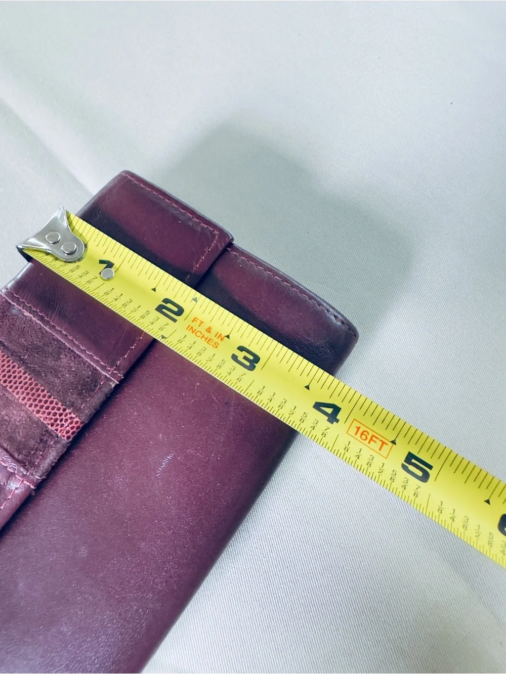 Rolfs Designer Collection Burgundy Leather Wallet Organizer Vintage